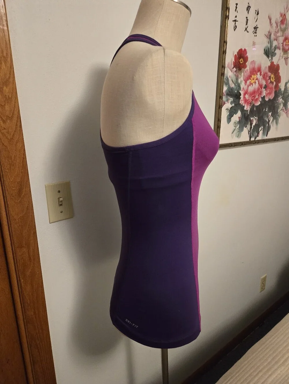 NIKE Purple Racerback Athletic Tank Top